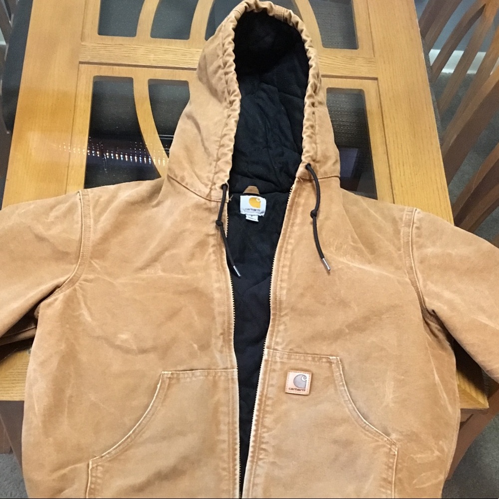 Carhartt Flannel Lined Sandstone Active Jacket
